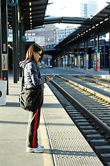 Image showing Waiting for the train