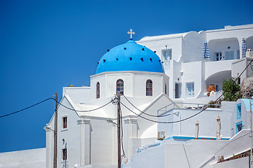 Image showing Santorini church