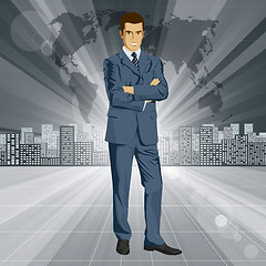 Image showing Vector Businessman In Suit