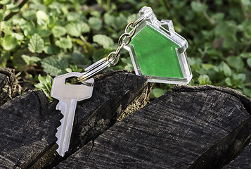 Image showing Keychain in a shape of house