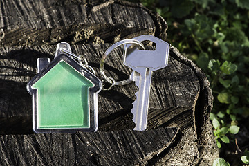 Image showing Keychain in a shape of house