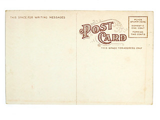 Image showing Old greeting card from USA