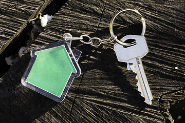 Image showing Keychain in a shape of house