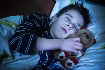 Image showing Child sleeps