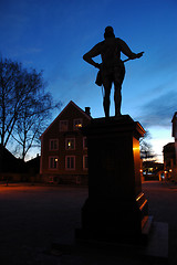 Image showing Fredrikstad  - Fredrik II by night