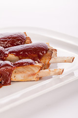 Image showing Delicious grilled pork ribs