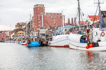 Image showing Fishing boat in harbour