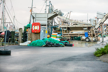 Image showing Fishing boat in harbour