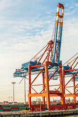 Image showing Port terminal for loading and offloading ships