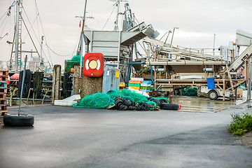 Image showing Fishing boat in harbour