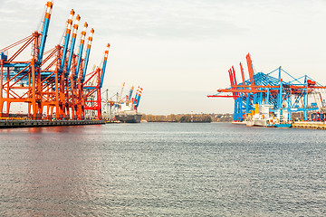 Image showing Port terminal for loading and offloading ships