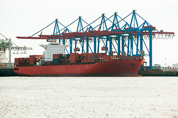 Image showing Port terminal for loading and offloading ships