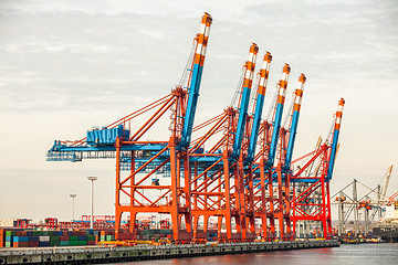 Image showing Port terminal for loading and offloading ships