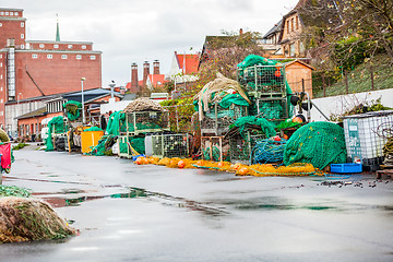 Image showing Fishing boat in harbour