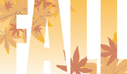 Image showing fall text