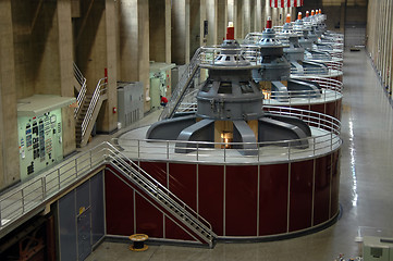 Image showing Hoover Dam turbines