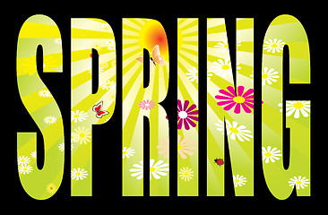 Image showing spring text