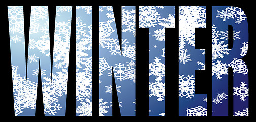 Image showing winter text