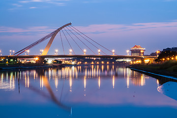 Image showing Bridge at Night