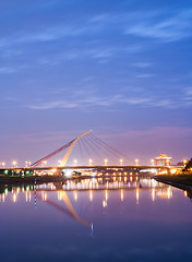 Image showing Bridge at Night