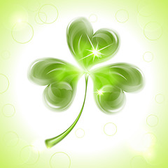 Image showing Leaf Clover on St. Patrick's Day