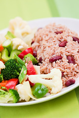 Image showing Caribbean Style Rice with Vegetables