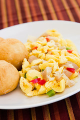 Image showing Vegetable Dumpling with Saltfish