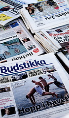 Image showing Norwegian newspapers