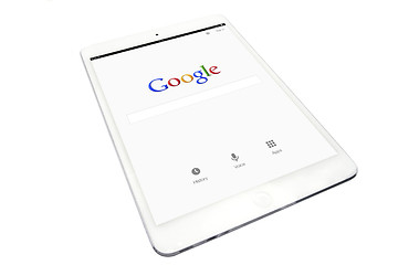 Image showing Apple iPad and Google