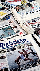 Image showing Norwegian newspapers