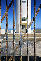 Image showing   in the blue sky   arrecife teguise lanzarote spain