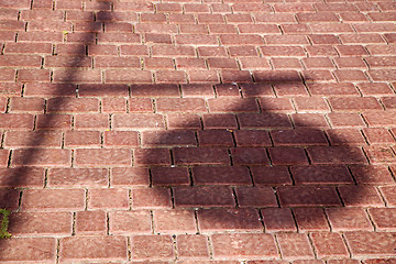 Image showing abstarct spain street lamp shadow arrecife teguise