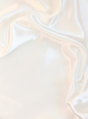 Image showing Smooth elegant white silk as wedding background 