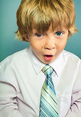 Image showing Child with astonished expression