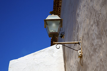Image showing spain street lamp a bulb in  