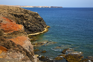 Image showing water  coastline and summer in el golfo lanzarote 