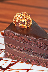 Image showing chocolate cake piece