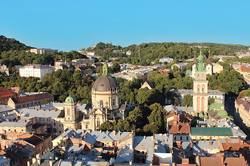 Image showing view to the house-tops in Lvov city