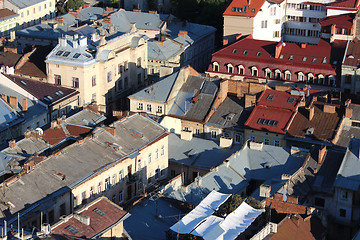Image showing view to the house-tops in Lvov city