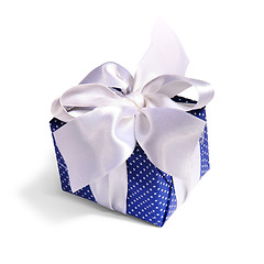 Image showing blue gift packing