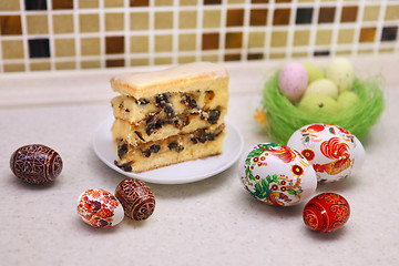 Image showing Easter Eggs and patty cake