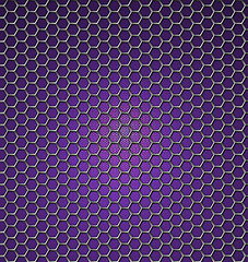 Image showing Abstract purple background with hexagons