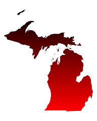 Image showing Map of Michigan