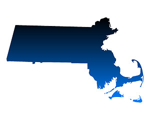Image showing Map of Massachusetts