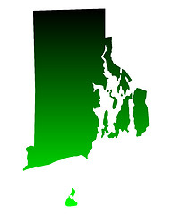 Image showing Map of Rhode Island