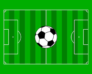 Image showing Soccer field