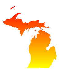 Image showing Map of Michigan