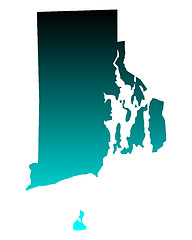 Image showing Map of Rhode Island
