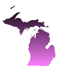 Image showing Map of Michigan