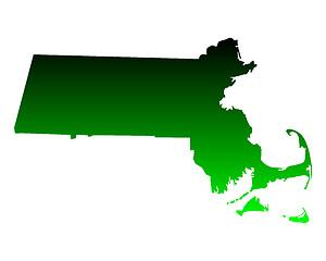 Image showing Map of Massachusetts